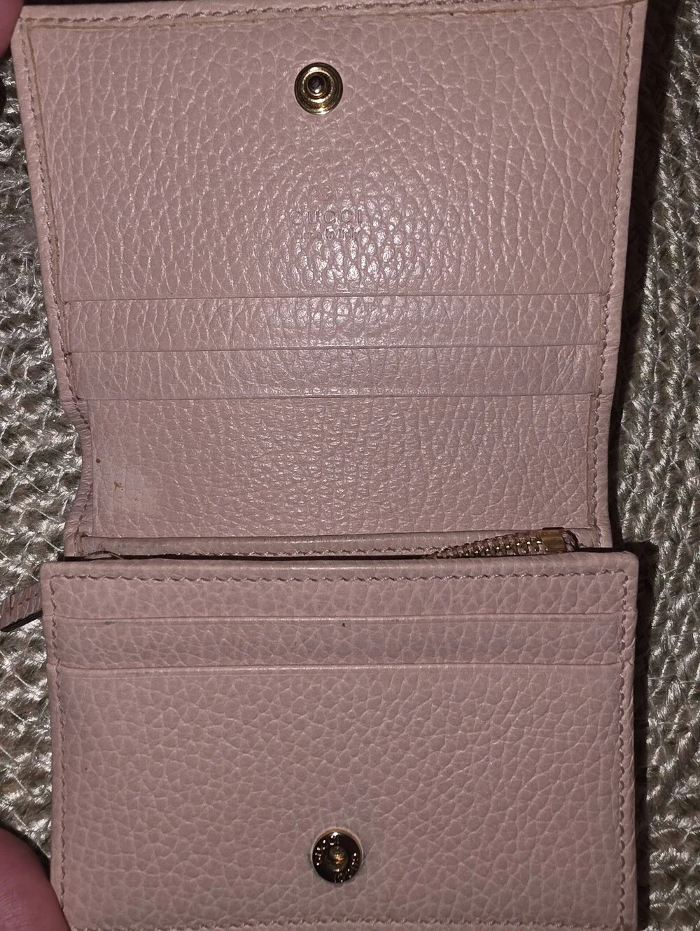🌸✨ Authentic Gucci GG Marmont Card Case Wallet – Blush Pink Leather ✨🌸 - Picture 10 of 17